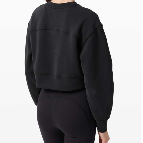 EEUC Lululemon Black Crop Crew size XS/S - Picture 4 of 4